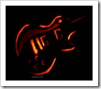 Les Paul Guitar Pumpkin Carved by Guitar Musings